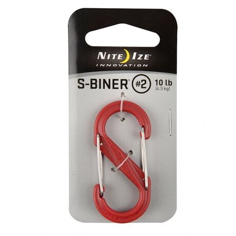 S-BINER 2 Κόκκινο Πλαστικό Carabiner Ανάρτησης Εξοπλισμού