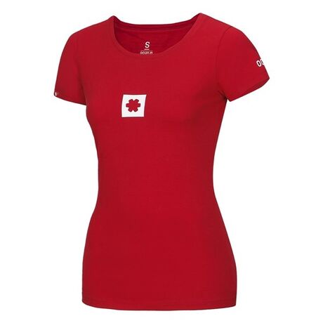 Ocun Logo Tee Women Garnet Red Wome's T Shirt