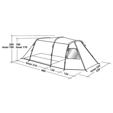 Σκηνή 4 Ατόμων Easy Camp Tent Huntsville 400 2019