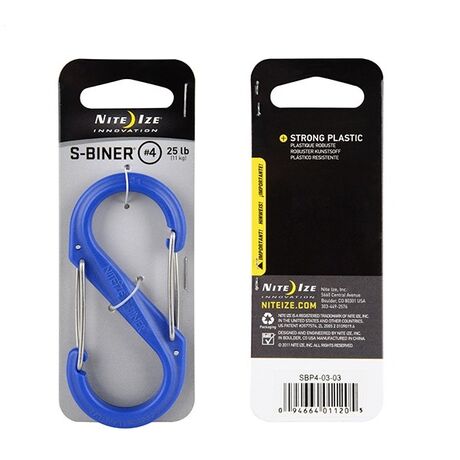 S-BINER 4 Μπλε Πλαστικό Carabiner Ανάρτησης Εξοπλισμού & Φορτίων
