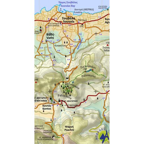 Aigina • Hiking map 1:25.000