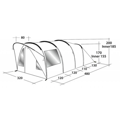 Tent Lawndale 500 Outwell freerider.gr