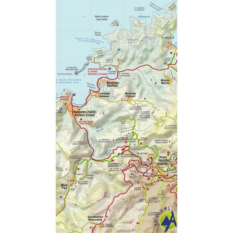 Χάρτης Ανάβαση Τζία-Κέα 1:20.000