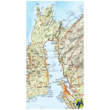 Χάρτης Ανάβαση Κεφαλονιά-Ιθάκη 1:65.000-1:25.000