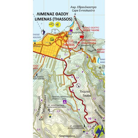Thasos • Hiking map 1:36.000