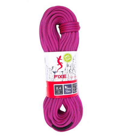 Roca Fanatic 8.4 60m Dry Violeta-Rosa Cimbing Rope