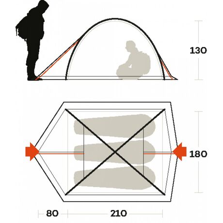 Ferrino Kalahari 3 Olive Tent