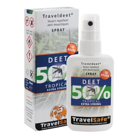 Εντομοαπωθητικό Σπρευ 60ml TravelSafe Travel Deet 50%