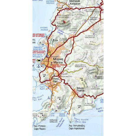 Lemnos Hiking Map 1:60.000