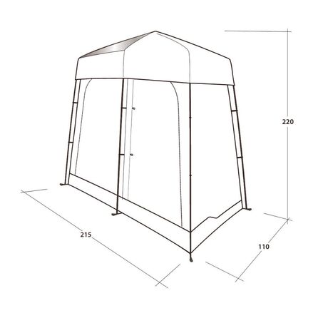 Seahaven Comfort Station Double Σκηνή Τουαλέτας 2 Ατόμων Outwell