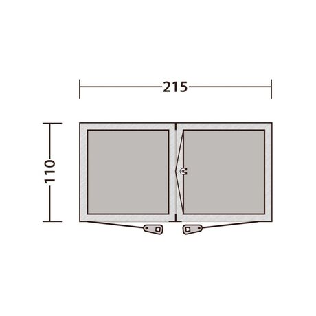 Seahaven Comfort Station Double Σκηνή Τουαλέτας 2 Ατόμων Outwell