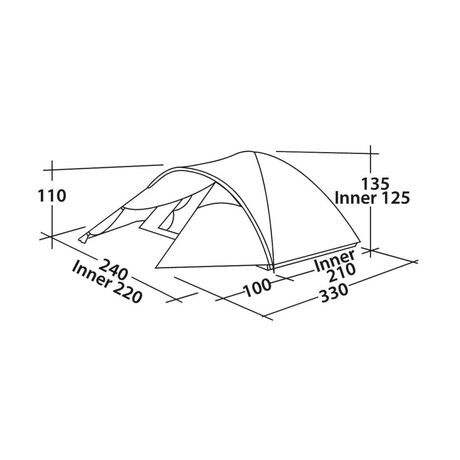 Torino 400 Σκηνή 4 Ατόμων Easy Camp