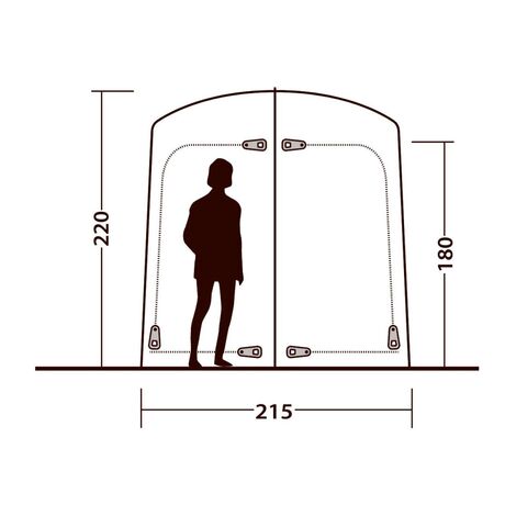 Seahaven Comfort Station Double Σκηνή Τουαλέτας 2 Ατόμων Outwell