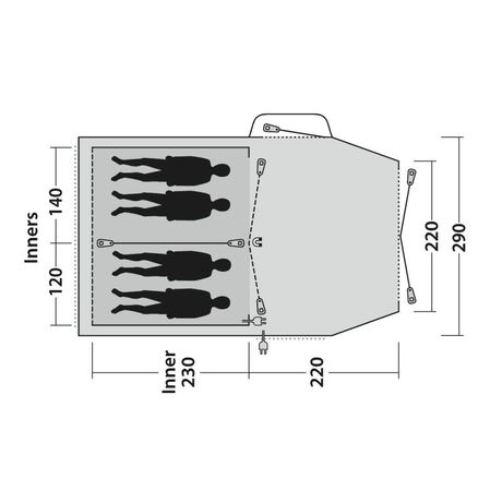 Outwell Nevada 4P Tent
