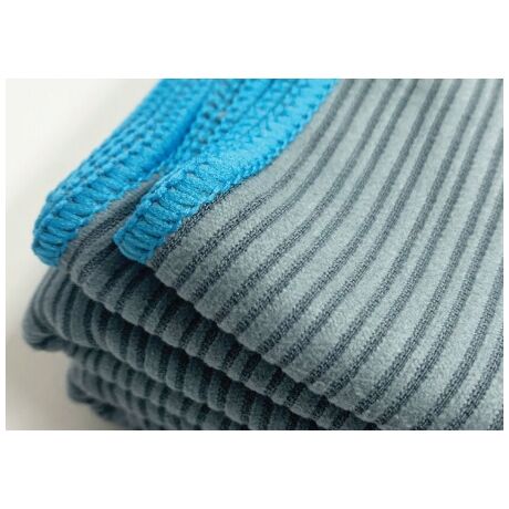 Solart Πετσέτα Θαλάσσης Κοτλέ Microfiber Γκρι-Μπλε 75x150εκ. L