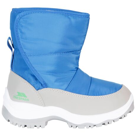Hayden Bright blue Kids Snow Boots Trespass