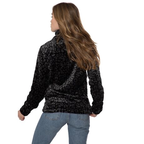 Prtpaco Leopard Black Γυναικεία Ζακέτα Fleece Protest