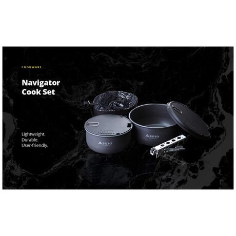 Navigator Aluminum Cook Set Φορητό Μαγειρικό Σετ Αλουμινίου Soto