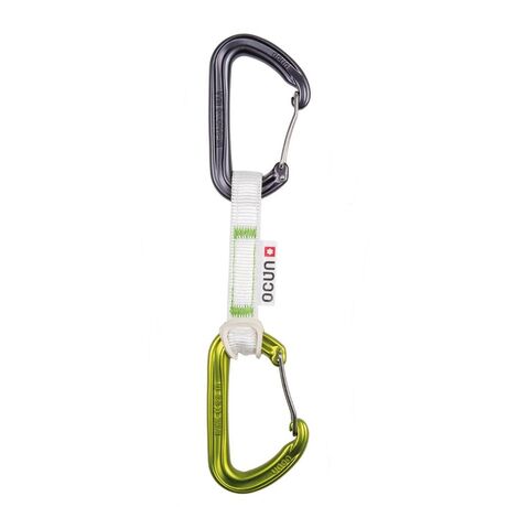 Σετάκια 6 Τεμαχίων Hawk QD Wire Bio-Dyn-Ring 15mm 10cm Green Ocun