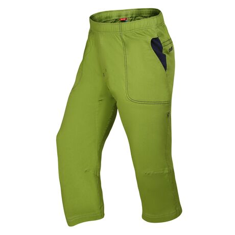 Ocun Men's Climbing Pants Jaws 3/4 Green Spindle Tree