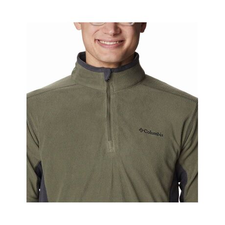 Klamath Range II Half Zip Stone Green, Shark Columbia