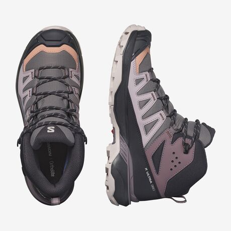 Γυναικεία Oρειβατικά Μποτάκια X Ultra 360 Mid Gtx Plum Kitten Salomon