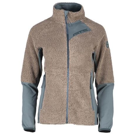 Jacket Waffle Highloft Taupe Women's Fleece Jacket GTS