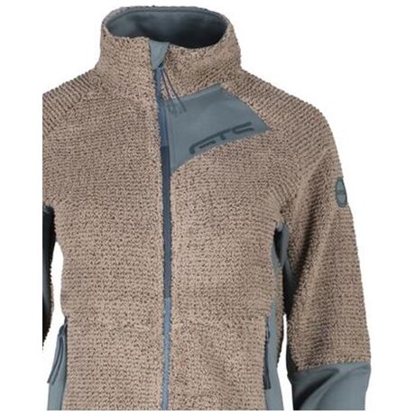 Jacket Waffle Highloft Taupe Women's Fleece Jacket GTS