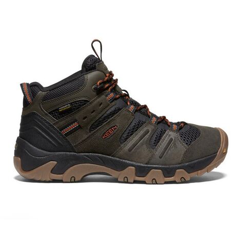 Ανδρικό Ορειβατικό Μποτάκι Headout Mid WP M-Black Olive/Fossil Orange Keen