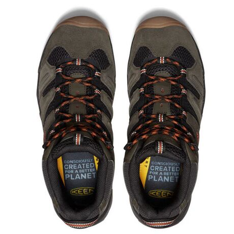 Ανδρικό Ορειβατικό Μποτάκι Headout Mid WP M-Black Olive/Fossil Orange Keen