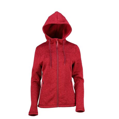 Γυναικεία Ζακέτα Fleece Jacket Knitted Hoodie Plum GTS