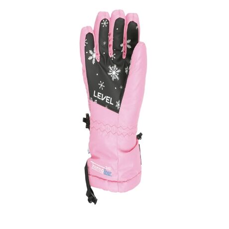 Junior Ski Gloves Pink Level