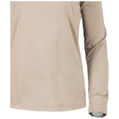 GTS Women' Fleece Shirt Sport Longsleeve Taupe