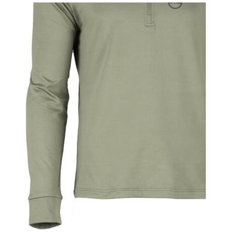 GTS Men's Ski Fleece Shirt Sport Longsleeve Khaki