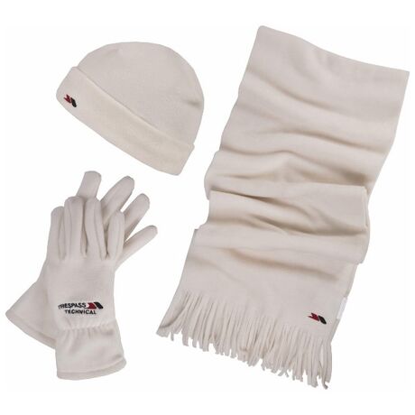 Σετ Σκούφος Γάντια Κασκόλ Ouirk Trespass off white