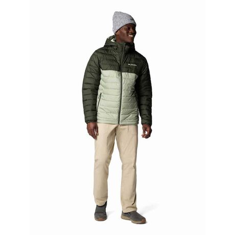 Ανδρικό Μπουφάν Powder Lite II Hooded Safari Greenscape Columbia