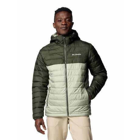 Ανδρικό Μπουφάν Powder Lite II Hooded Safari Greenscape Columbia