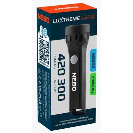 Nebo Luxtreme Nano Pocket Light Black