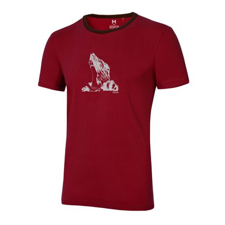 Ocun Men's T-Shirt Classic T Organic Airwolf Wine Syrah