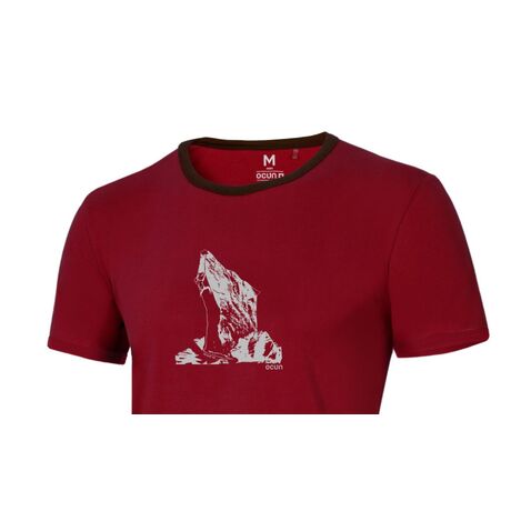 Ocun Men's T-Shirt Classic T Organic Airwolf Wine Syrah