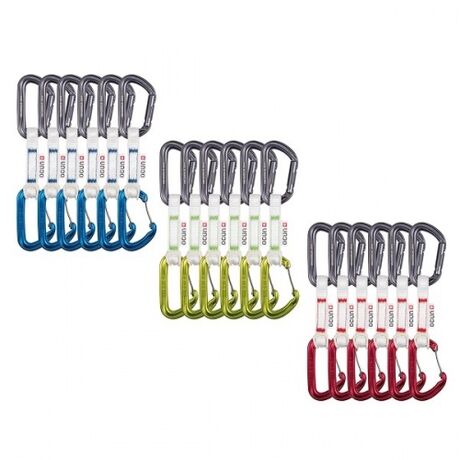 Σετάκια 6 Τεμαχίων Hawk QD Combi Bio-Dyn-Ring 15mm 10cm Blue Ocun