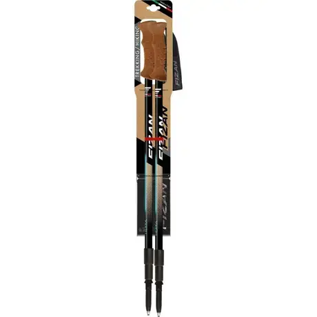 Fizan Trekking Poles Tierra Beige/Water Green