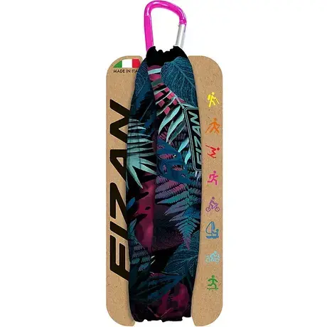 Fizan Tropical Petrol/Bordeaux Neck Gaiter