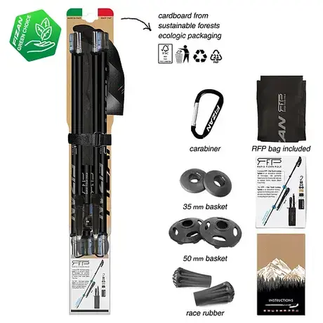 Fizan RFP Touring Black Folding Trekking Poles