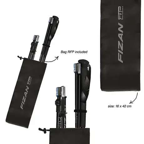 Fizan RFP Touring Black Folding Trekking Poles