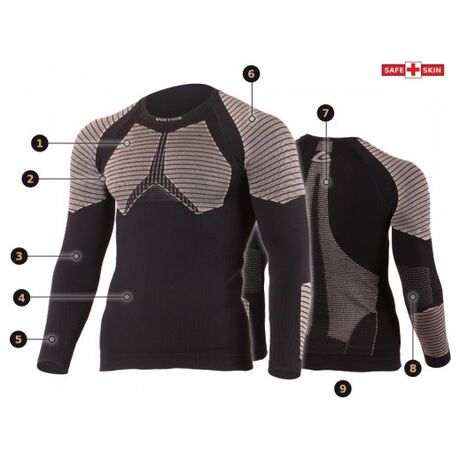 Werolo 9070 Μαύρο Μπέζ Ανδρικό Merino Ισοθερμικό Lasting