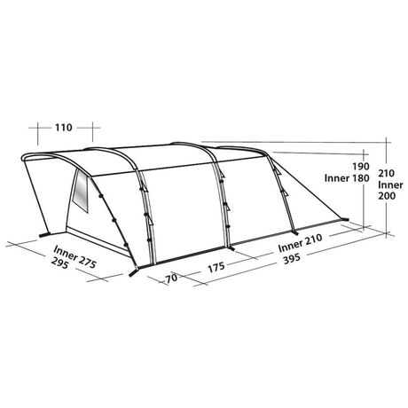 Σκηνή 5 Ατόμων Palmdale 500 Blue/Grey Easy Camp