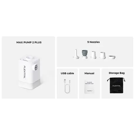 Τρόμπα Επαναφορτιζόμενη MAX PUMP 2 PLUS 4in1 White Flextail