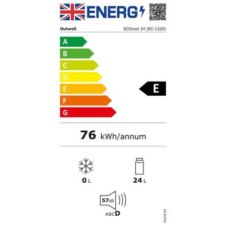 Outwell ECOcool Slate 24L 12V/230V Grey Outwell