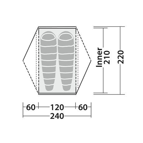 Σκηνή 2 Ατόμων Tent Aster 2 Pro Robens